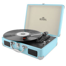 Revinyl Briefcase Record Player Suitcase Vinyl Turntable Bluetooth 3W Speakers