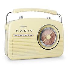 [OCCASION] POSTE RADIO DE CUISINE VINTAGE TUNER ANALOGIQUE 4 BANDES DESIGN CREME