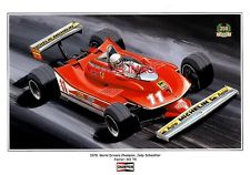 POSTER ARTWORK PRINT / DESSINS F1 PORTFOLIO - 20 CHAMPIONS DU MONDE by CLOVIS