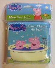 LIVRE de bain PEPPA PIG c'est l'heure du bain ! BEBE enfant