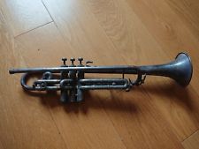 C G CONN LTD ELKHART Vintage Silver Trumpet