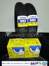 COPPIA GOMME COPERTONI MICHELIN S83 3.00-10 + CAMERE D'ARIA VESPA SPECIAL 50 N R