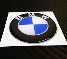 1 ADESIVO BMW RESINATO ADESIVI RESINATI 3D STICKERS DIAMETRO 7 CM COD.10