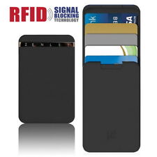 RFID Block Card Holder Anti-Side Wallet Action Push-Pull Minimalist Money Clip