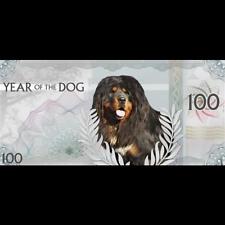 Mongolei 100 Togrog 5 g Silber Münznote 2018 Jahr des Hundes Proof