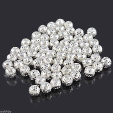 craft*diy 1000 Perles intercalaires boule filigrane Argenté 8mm