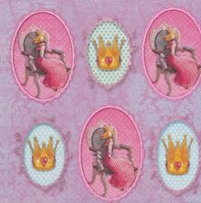 Lot de 2 Serviettes en papier Petite Reine Decoupage Collage Decopatch