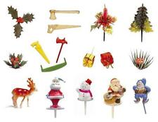 LOT DE 17 SUJETS NOEL ASSORTIS / DECORATIONS BUCHE DE NOEL