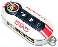Fiat 500 595 Abarth & Co 50th Anniversary Key Cover WHITE New Genuine 5745277W
