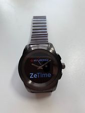    MyKronoz ZeTime Elite hybride Smartwatch Titanium - Zeiger über Touchscreen