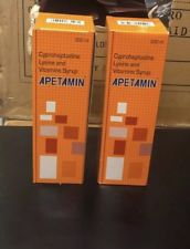 2x 100% Genuine Apetamin Weight Gain Syrup 200ml.