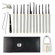 15pcs lockpicking locksmith lock pick set tools unlock door opener crochetage FR