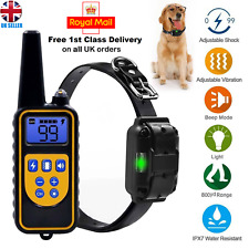 Pet Dog Waterproof Training Collar Rechargeable Electric Shock LCD Display 800m