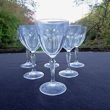 6 verres à eau en cristal d arques modèle Washington 