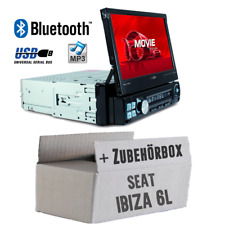 Caliber Autoradio für Seat Ibiza 6L Bluetooth/MP3/USB/SD/7' TFT Auto Einbauset