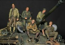 1:35 USA Fury Tank Crew World War 2 (WW2) 5 Figures Resin Model Kit