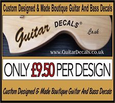 Guitar Neck Waterslide Headstock Decals - Headstock decal -  2 for £9.50 