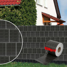 Sichtschutzstreifen Stabmattenzaun PVC Sichtschutzfolie Rattan-Anthrazit