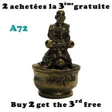 Tortue laiton avec moine / Brass turtle with monk