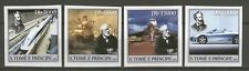 Jules Verne. Auto, Eisenbahn, Schiff - Sao Tome - 2554-2557 B ** MNH 2004