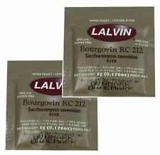 2x Lalvin RC 212 Levure Vin Rouge 5g Bière maison Vinification 4,5 L - 23 Pinot
