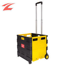 Einkaufswagen Klappbar Einkaufstrolley Klappbox Faltbox Transportwagen 35KG 45L