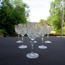  6 verres à eau en cristal d arques modèle adagio  