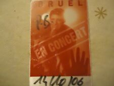Ticket d'entrée pour un concert de Patrick Bruel