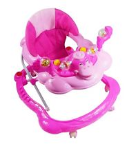 Baby Walker Pink Duck First Steps Push Along Bouncer Activity Music Ride On Car 
