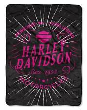 Harley-Davidson Decke 117 x 152" Fleecedecke Wild Plüsch *NW720046* 127x152cm