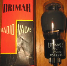 NOS NIB BRIMAR 6V6 6V6G 1950s BOTTLE FULLY TESTED USA-MADE FOR FENDER TUBE/VALVE
