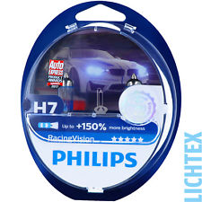 H7 PHILIPS RacingVision 150% mehr Licht Scheinwerfer Lampe DUO Pack NEU