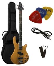 E-Bass, JB10 natur, von Vision-mit Gigbag-Tasche+ Gurt/Band +Piks-Plektren !!