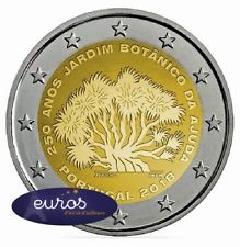 Pièce 2 euros commémorative PORTUGAL 2018 - Jardin Botanique d'Ajuda - UNC