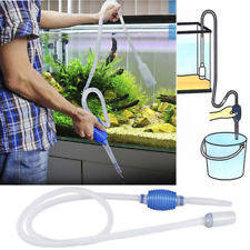 Aquarium Vide Nettoyeur Siphon Pompe Tuyau Aspirateur pour Nettoyage Eau Gravier