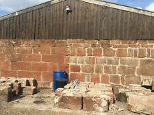 Large Red Sandstone Wall Blocks Stones Reclaimed