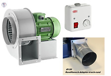 Radialgebläse Radialventilator Radiallüfter 1950m³h+ 5A Drehzahlregler + Adapter