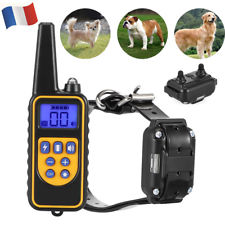 Collier de dressage electrique vibreur chien 800 mètres etanche rechargeable
