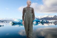 Pantalon à Bretelles Kaki (1955) Marine Nationale ( Imperméable) (Taille 50)