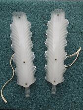 PAIRE D APPLIQUES VINTAGE ANNEES 1940 PLEXIGLAS DESIGN