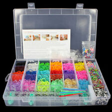 3000 RAINBOW LOOM KIT BANDS FRIENDSHIP BRACELET MAKING SET S CLIP KIDS NEW GIRLS