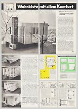 Bauplan Gartenhaus / Wochenendhaus / Holzhaus - Original aus den 60er Jahren