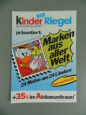 KINDER RIEGEL: Folder Marken aus aller Welt 1987 - Bestzustand, vertreterneu!