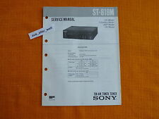 SERVICE MANUAL SONY ST 818M Reparatur Anleitung manuel de service Canada US UK