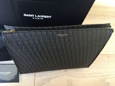 Pochette Trousse SAINT LAURENT Paris cuir UNISEX MIXTE homme femme NEUF NEW