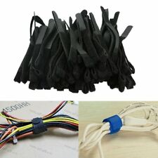 100pcs Fastener Nylon Tidy Ties Cord Wire Cable Strap Loop Management Tool UK!