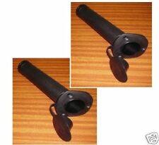 LOT DE 2 porte canne plastique encastrés noir