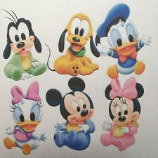 1 Set minnie Baby  helle/DUNKLE Stoff Transferfolie Applikation Puppenkleidung