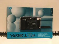 Yashica T AF Instruction Manual Bedienungsanleitung