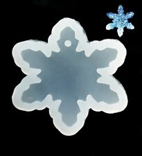 Silikonform Eisblume  50x50 mm Tiefe 5mm Betonschmuck Harz Resin giessen